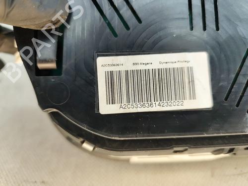Instrument cluster RENAULT MEGANE III Hatchback (BZ0/1_, B3_) 1.9 dCi (BZ0N, BZ0J) | BP31652873C47
