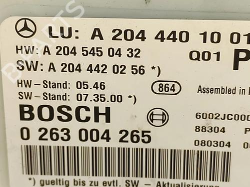 Electronic module MERCEDES-BENZ C-CLASS T-Model (S204) C 220 CDI (204.208) | BP31672482M83 