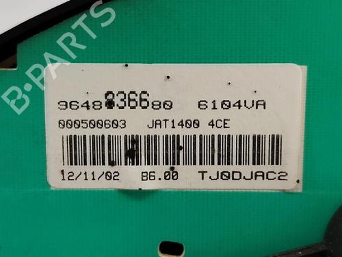 Instrument cluster PEUGEOT 206 SW (2E/K) 1.1 | BP31722614C47 