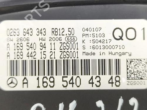 Instrument cluster MERCEDES-BENZ A-CLASS (W169) A 160 CDI (169.006, 169.306) | BP30263386C47