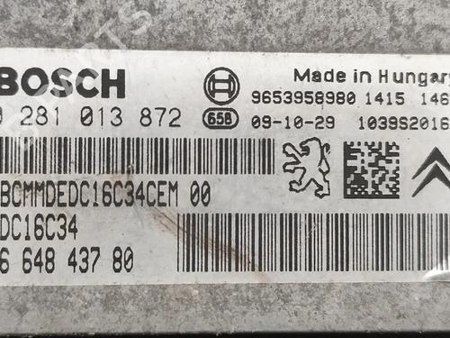 Engine control unit (ECU) PEUGEOT PARTNER Box Body/MPV 1.6 HDi | BP32166040M57  - Image 11