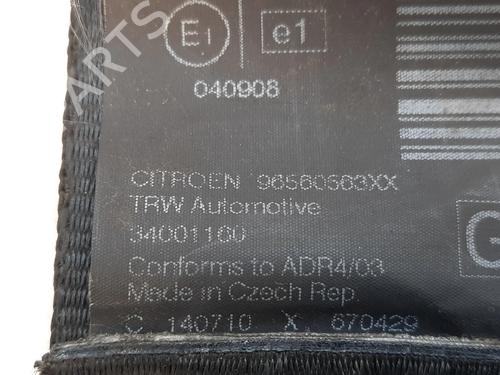 Front left seatbelt CITROËN C5 III Break (RW_) 1.6 HDi 110 (RW9HZC) | BP30838434I26 - Image 10