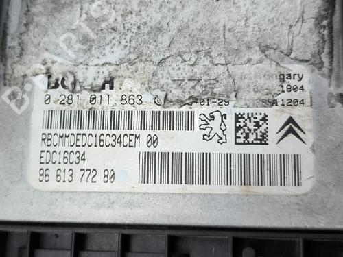 Engine control unit (ECU) CITROËN C5 II (RC_) 1.6 HDi (RC8HZB) | BP33398238M57  - Image 10