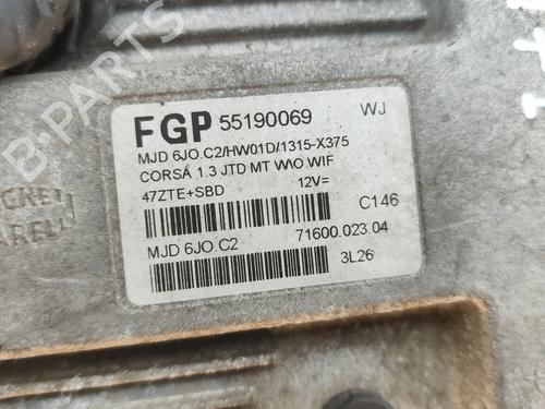 Engine control unit (ECU) OPEL CORSA C Hatchback Van (X01) 1.3 CDTI 16V (F08, W5L) | BP34009509M57  - Image 5