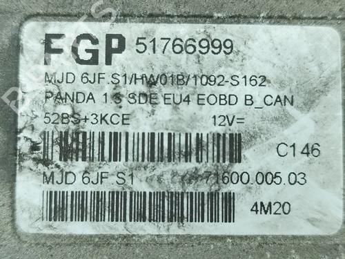 Engine control unit (ECU) FIAT PANDA (169_) 1.3 D Multijet (169.AXC1A) | BP33875583M57  - Image 5