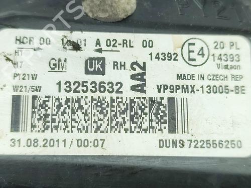 Right headlight OPEL MERIVA B MPV (S10) 1.4 (75) | BP34436610C29  - Image 7