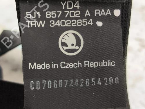 Front right seatbelt SKODA FABIA II (542) 1.4 TDI | BP36768786I25 - Image 8