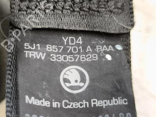Front left seatbelt SKODA FABIA II (542) 1.4 TDI | BP36768785I26 - Image 8