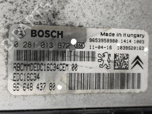 Engine control unit (ECU) CITROËN BERLINGO Box Body/MPV (B9) 1.6 HDi 90 16V | BP38542786M57  - Image 10