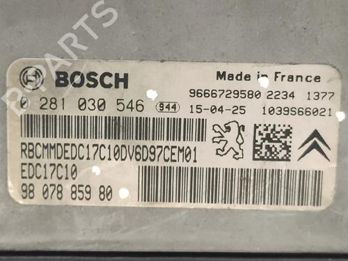 Engine control unit (ECU) CITROËN C-ELYSEE (DD_) 1.6 HDI 92 | BP39104066M57  - Image 10