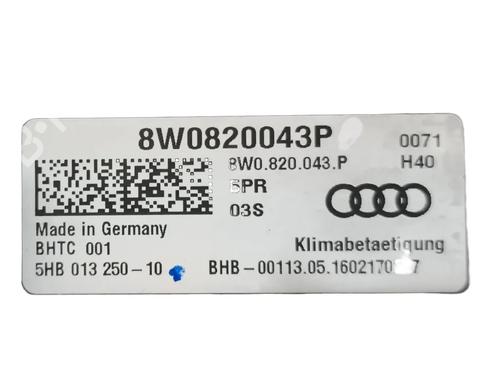 Climate control AUDI A4 B9 Avant (8W5, 8WD) 2.0 TDI | BP39912046I5 - Image 9