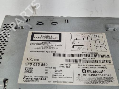 Radio SEAT LEON (5F1)  | BP29573821E6 