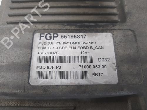 Engine control unit (ECU) FIAT PUNTO (188_) 1.3 JTD 16V | BP8711592M57 