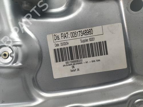 Front left window mechanism FIAT IDEA (350_) 1.9 JTD | BP12512187C22 