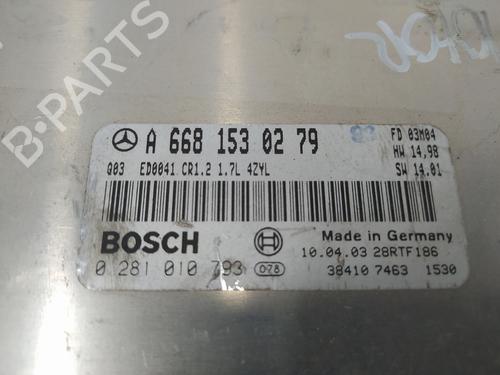 Engine control unit (ECU) MERCEDES-BENZ A-CLASS (W168) A 170 CDI (168.009, 168.109) | BP12512386M57 