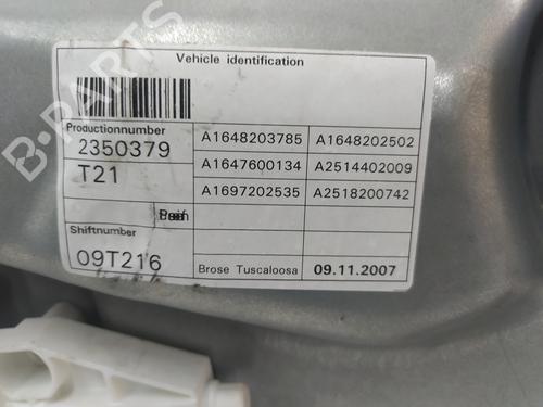 Front left window mechanism MERCEDES-BENZ M-CLASS (W164) ML 350 CDI 4-matic (164.122) | BP12511535C22 