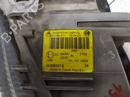 Left headlight ALFA ROMEO 147 (937_) 1.9 JTD 16V (937.AXG1B, 937.BXG1B) | BP30134266C28 