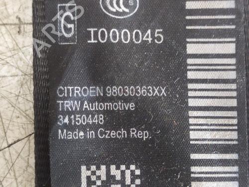 Front left seatbelt CITROËN C3 II (SC_) | BP36670585I26 - Image 5