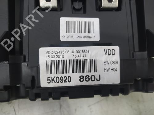 Instrument cluster VW GOLF VI (5K1) 1.6 TDI | BP12583336C47 