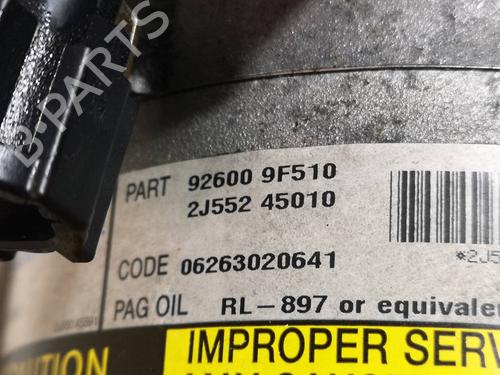 AC compressor NISSAN PRIMERA Hatchback (P12)  | BP16097458M34 