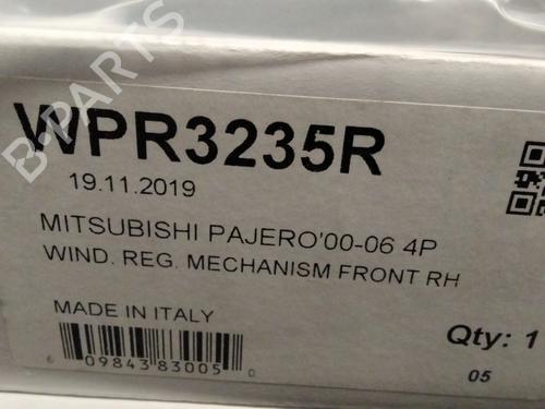 Front right window mechanism MITSUBISHI PAJERO III (V7_W, V6_W)  | BP27570750C23 