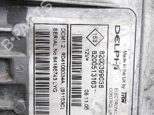 Engine control unit (ECU) RENAULT MEGANE II (BM0/1_, CM0/1_) 1.5 dCi (BM02, BM13, BM2A, CM02, CM13) | BP8578725M57 