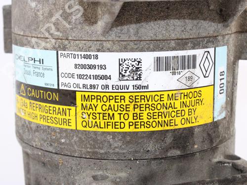 AC compressor RENAULT GRAND SCÉNIC II (JM0/1_) 1.9 dCi (JM0G, JM12, JM1G, JM2C) | BP15416389M34 