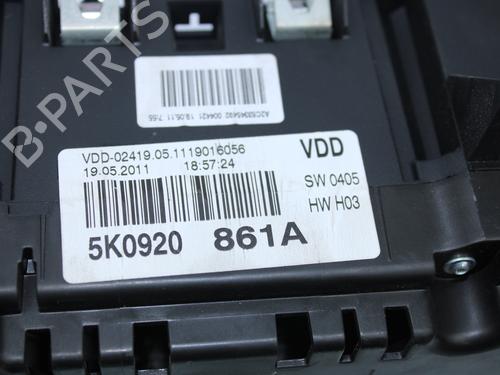 Instrument cluster VW GOLF VI (5K1) 1.6 TDI | BP11138985C47 