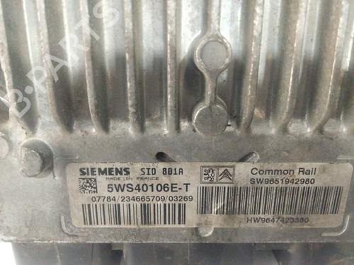 Engine control unit (ECU) CITROËN XSARA (N1) 2.0 HDi 90 | BP28571572M57 