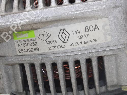 Alternator RENAULT MEGANE I Classic (LA0/1_) 1.9 dTi (LA08, LA0N, LA0K) | BP13931773M7 