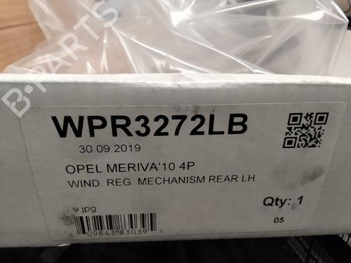 Rear left window mechanism OPEL MERIVA B MPV (S10)  | BP27635650C24 