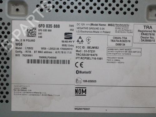 Radio SEAT IBIZA V (KJ1, KJG) 1.0 | BP15812804E6 