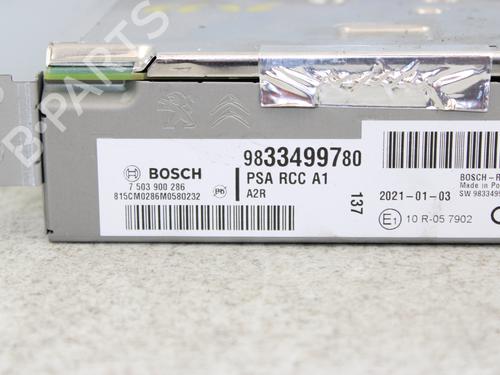 Radio PEUGEOT 2008 II (UD_, US_, UY_, UJ_, UR_, UC_)  | BP18127095E6 