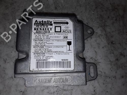 Kollisjonspute styreenhet RENAULT MEGANE I Classic (LA0/1_) [1996-2008]  8579886