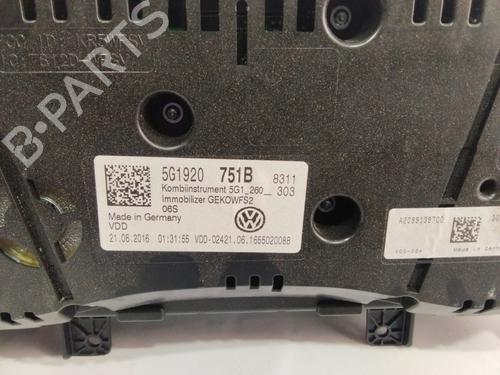Instrument cluster VW GOLF VII (5G1, BQ1, BE1, BE2)  | BP25471392C47 