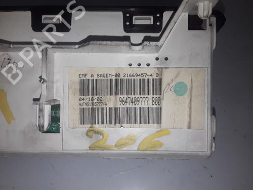 Display PEUGEOT 206 Hatchback (2A/C) 1.4 HDi eco 70 (68 hp) 9119757