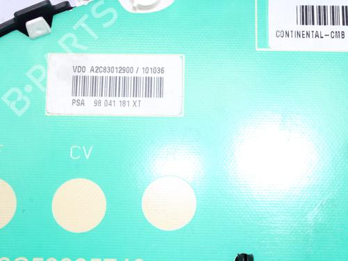 Kombiinstrument CITROËN C3 II (SC_) 1.4 HDi 70 (SC8HZC, SC8HR0, SC8HP4) | BP15470383C47 