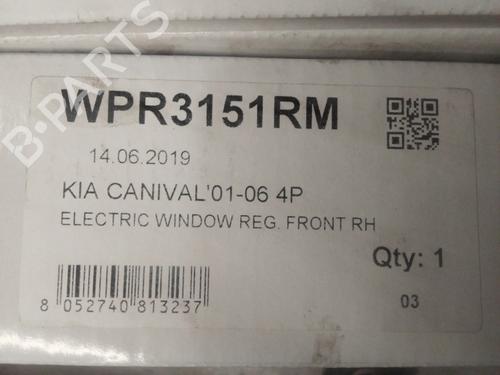 Front right window mechanism KIA CARNIVAL II (GQ)  | BP25493854C23 