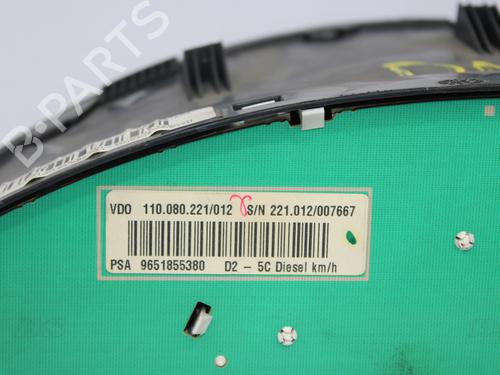 Instrument cluster PEUGEOT 407 (6D_) 2.0 HDi 135 (6DRHRH, 6DRHRE, 6DRHRG, 6DRHRJ) | BP12307394C47 