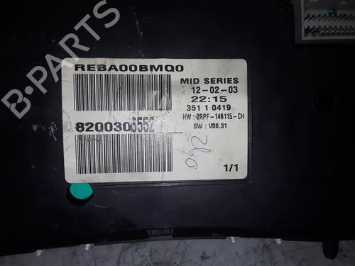 Instrument cluster RENAULT MEGANE II (BM0/1_, CM0/1_) 1.6 16V | BP8580210C47 
