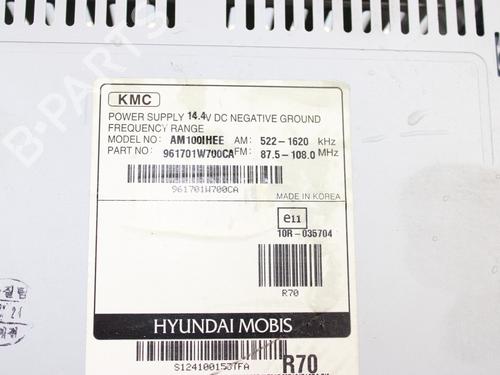Radio KIA RIO III (UB) 1.2 CVVT | BP18260217E6 