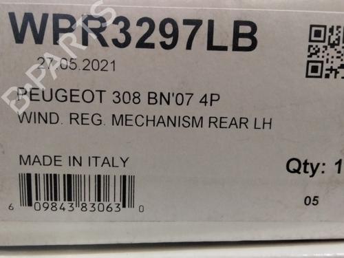 Rear left window mechanism PEUGEOT 308 I (4A_, 4C_)  | BP26222430C24 
