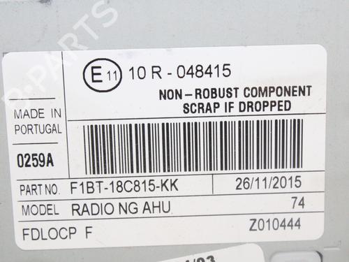 Radio FORD FOCUS III Turnier 1.5 TDCi | BP15068180E6 