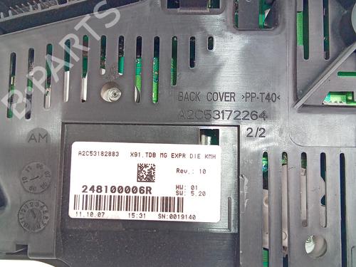 Instrument cluster RENAULT LAGUNA III (BT0/1)  | BP11201271C47 