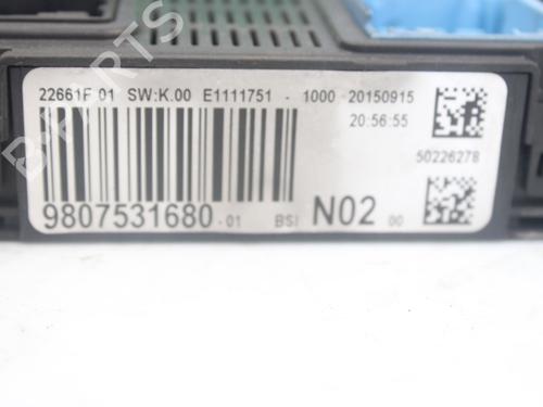 Fuse box CITROËN C-ELYSEE (DD_) 1.6 BlueHDi 100 | BP17217182E1 
