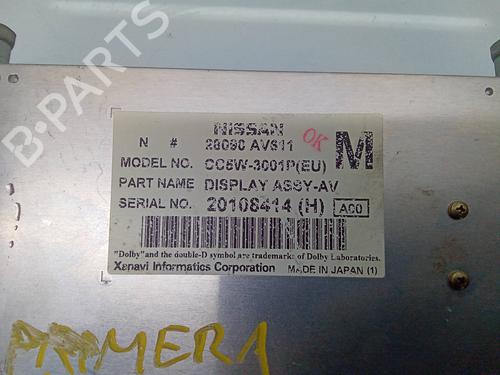 Display monitor NISSAN PRIMERA Hatchback (P12) 2.2 Di | BP8910561C48 