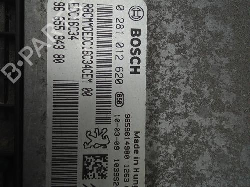 Engine control unit (ECU) PEUGEOT PARTNER Box Body/MPV 1.6 HDi | BP8581758M57 