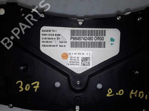 Instrument cluster PEUGEOT 307 SW Estate Van (3E_, 3H_) 2.0 HDi | BP8566351C47 