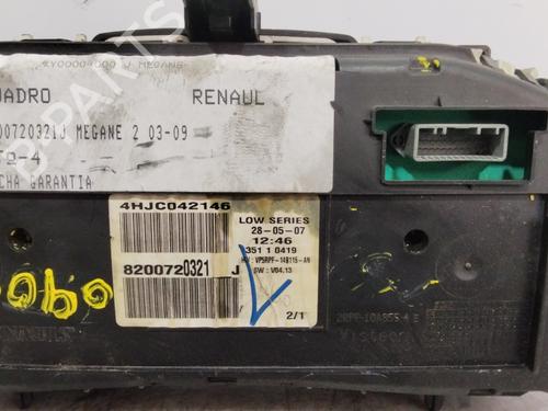 Instrument cluster RENAULT MEGANE II (BM0/1_, CM0/1_)  | BP26589723C47 