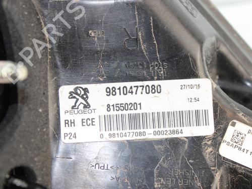 Right taillight PEUGEOT 3008 I MPV (0U_) 2.0 HDi 150 / BlueHDi 150 | BP18276642C35 